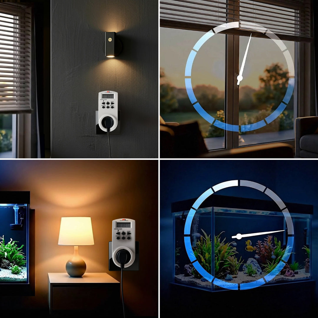 Maclean digital timer, f. random, timer, 10 prog., max 156 programs, German socket, 3600W, MCE05G