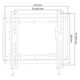 Cabletech 13-42" TV wall mount black