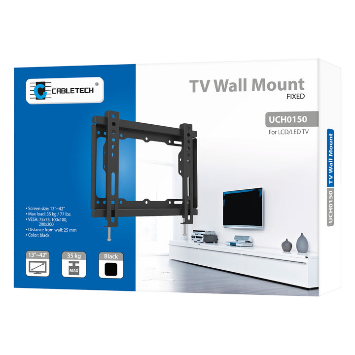 Cabletech 13-42" TV wall mount black