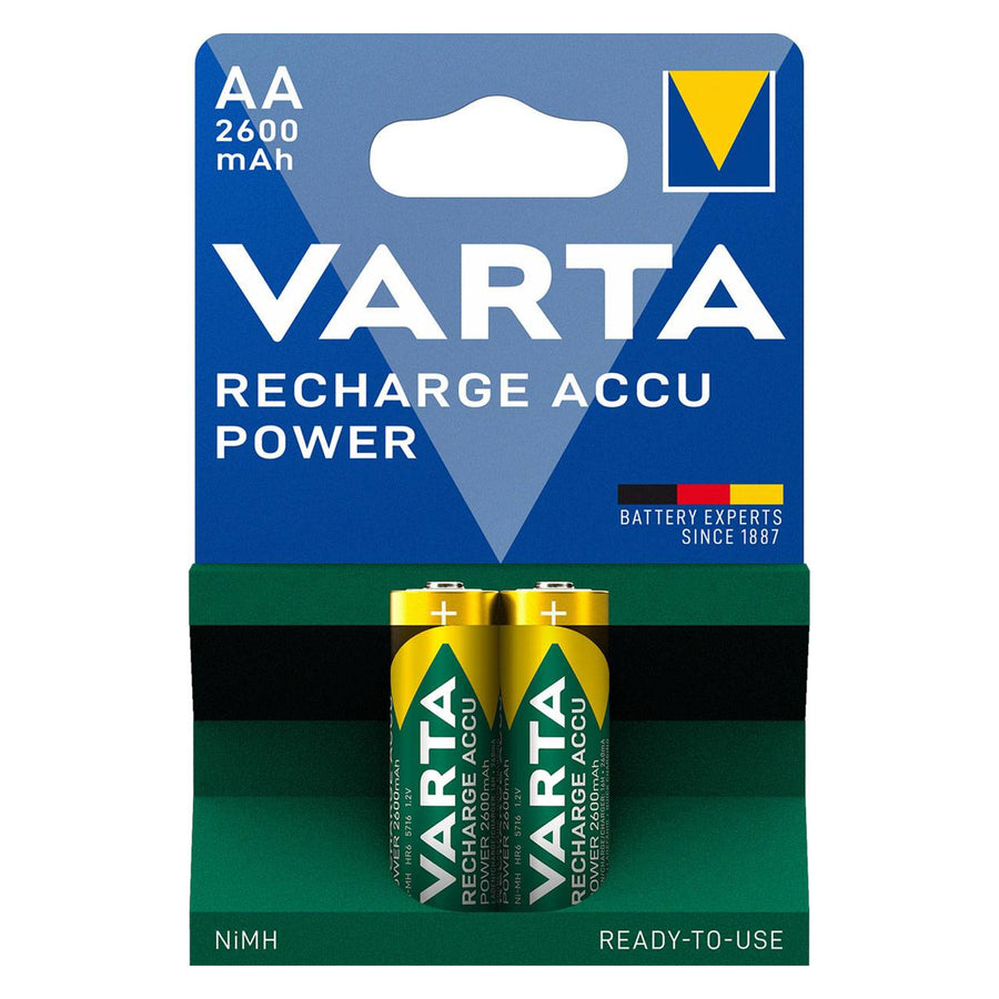 2x R-06 R06 AA 1.2V 2600mAh Varta Recharge Accu Power rechargeable batteries