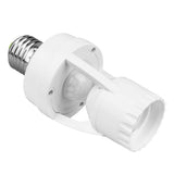 PIR Infrared Motion Sensor Detector Lamp Bulb Holder E27 LED Light Socket Switch MCE24