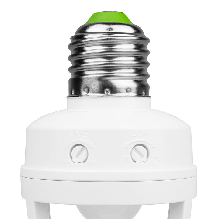 PIR Infrared Motion Sensor Detector Lamp Bulb Holder E27 LED Light Socket Switch MCE24