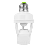 PIR Infrared Motion Sensor Detector Lamp Bulb Holder E27 LED Light Socket Switch MCE24