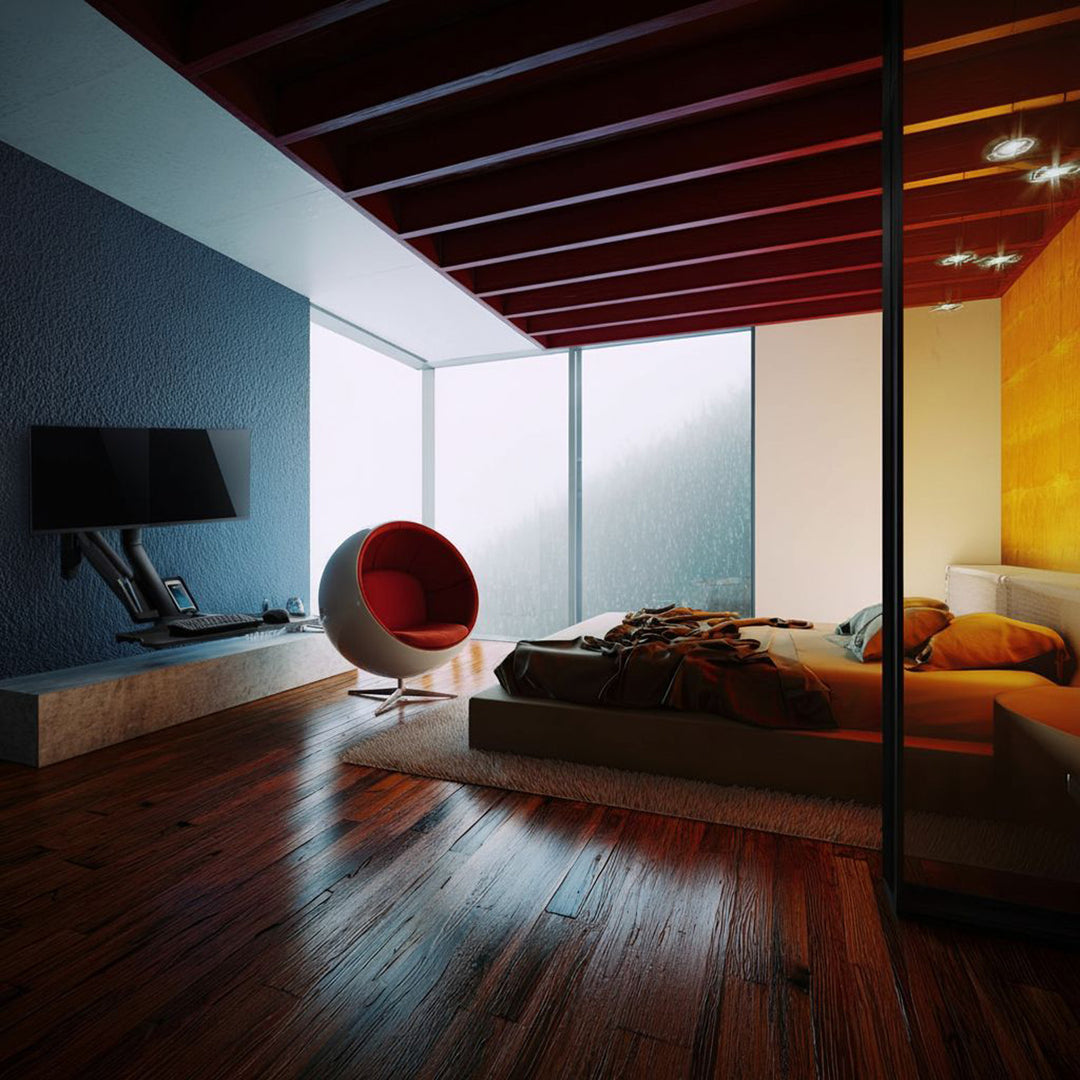 Maclean MC-633 Monatóir Balla Lúibín Sliabh Méarchláir Seilf Suí Seastán Oibre VESA 17" - 32"