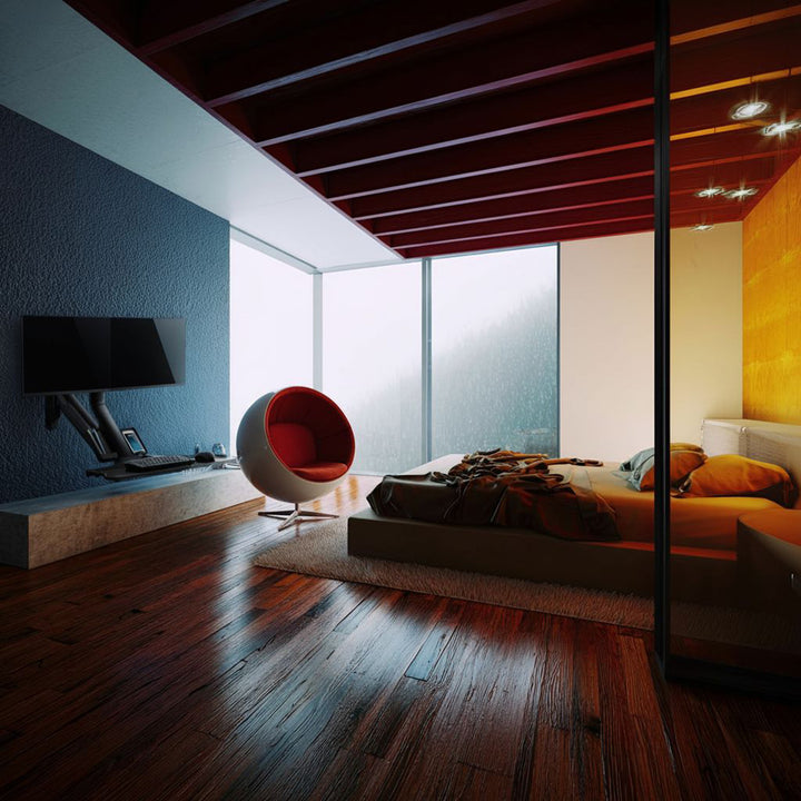 Maclean MC-633 Monatóir Balla Lúibín Sliabh Méarchláir Seilf Suí Seastán Oibre VESA 17" - 32"