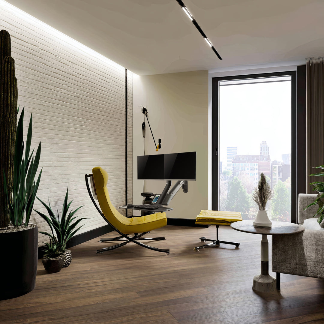 Maclean MC-633 Monatóir Balla Lúibín Sliabh Méarchláir Seilf Suí Seastán Oibre VESA 17" - 32"