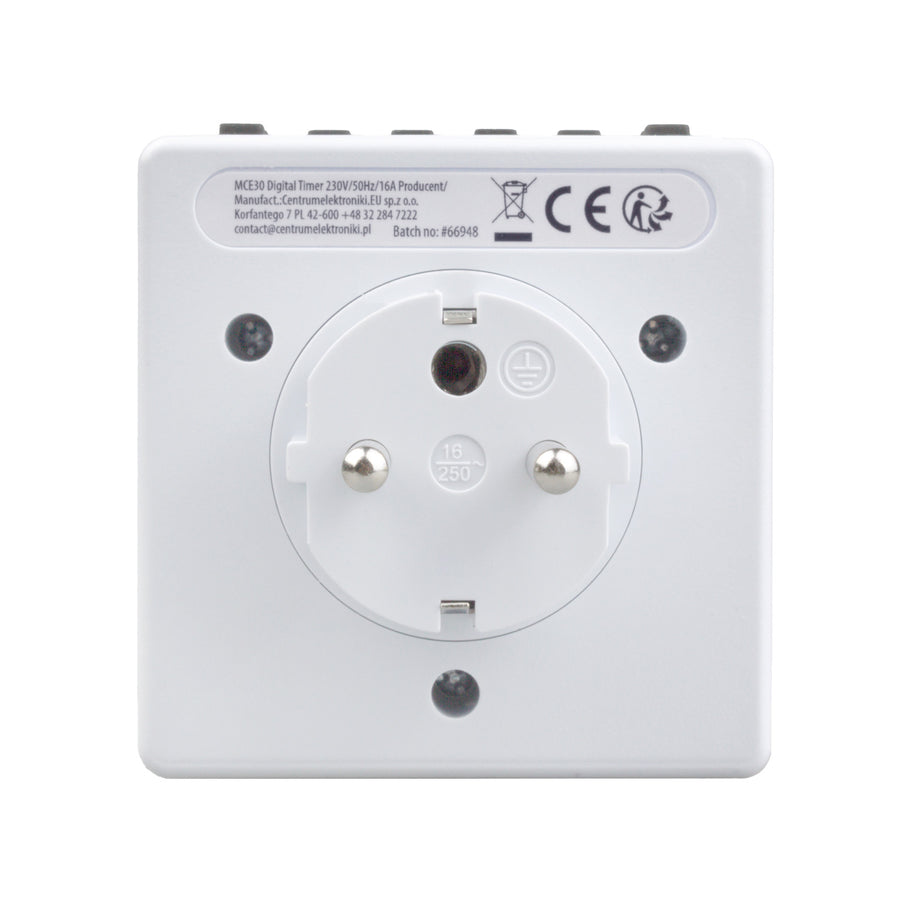 Digital timer, random function, timer, 10 programs, max 156 programs, type E, 3600W, Maclean MCE30