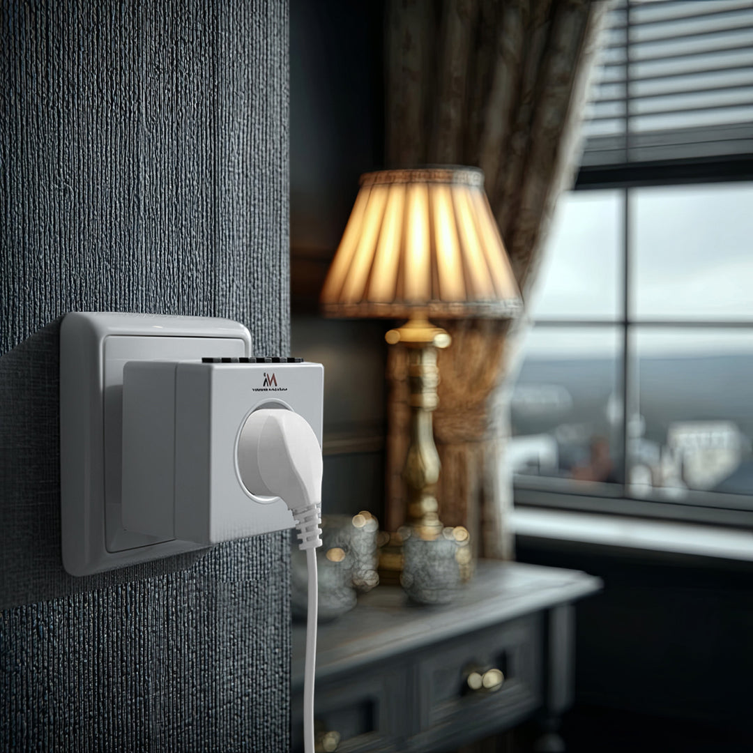 Digital timer, random function, timer, 10 programs, max 156 programs, type E, 3600W, Maclean MCE30