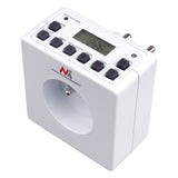 Digital timer, random function, timer, 10 programs, max 156 programs, type E, 3600W, Maclean MCE30