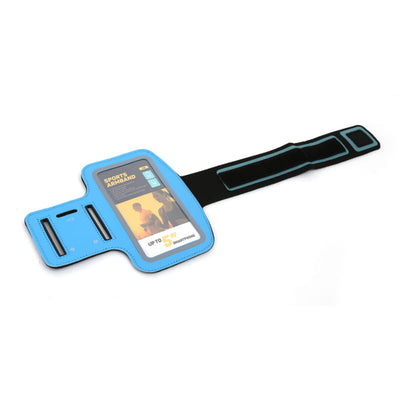 5'' smartphone case with shoulder strap blue Platinet 42054