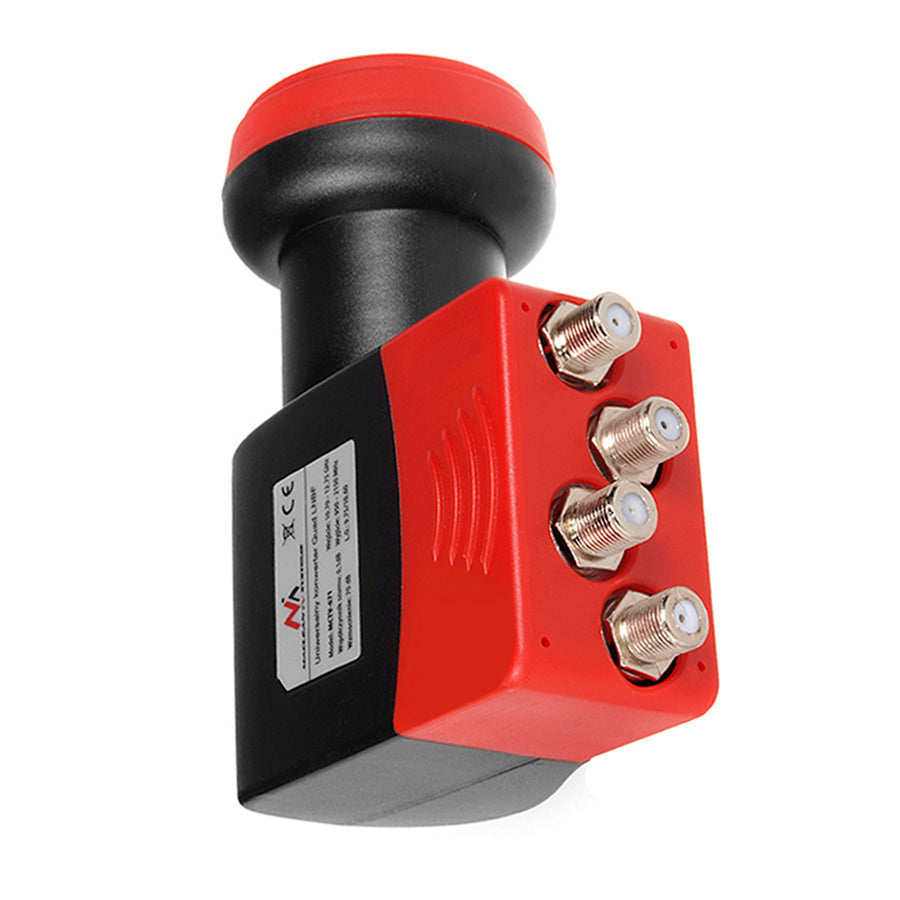 Maclean MCTV-671 Tiontaire Satailíte LNB SAT Quad Gnóthachan Ard Ard Aeróg HDTV 4 Bealach Uilíoch