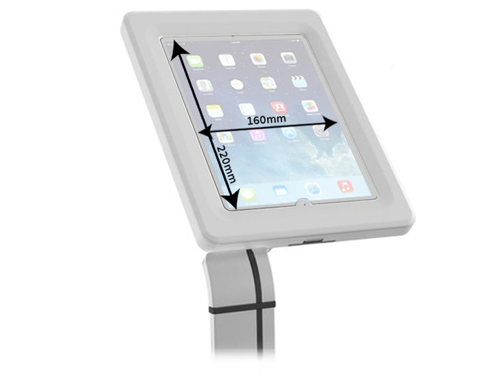 Maclean MC-645 Anti Theft Floor Tablet Stand Secure Lock Universal Display VESA iPad Samsung Galaxy