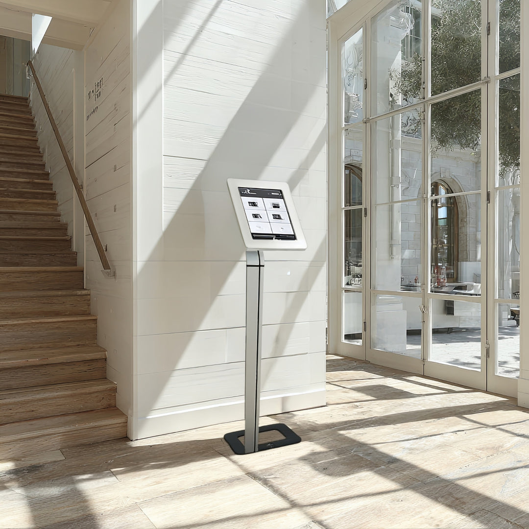 Maclean MC-645 Anti Theft Floor Tablet Stand Secure Lock Universal Display VESA iPad Samsung Galaxy
