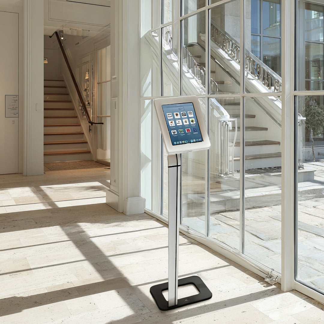 Maclean MC-645 Anti Theft Floor Tablet Stand Secure Lock Universal Display VESA iPad Samsung Galaxy