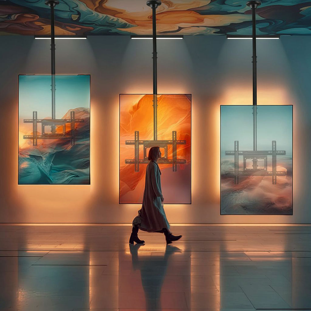 Maclean MC-803 Universal TV Bracket Ceiling Mount LCD OLED QLED Plasma 23'' - 100" 50kg VESA