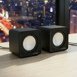 Audiocore AC870B Speakers USB Stereo USB PC Computer Laptop 6W Wired Mini Jack Volume Control