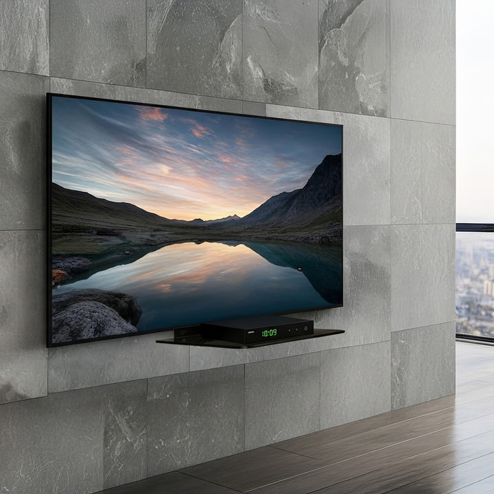 Maclean - MC-738 - A single shelf for DVD up to 10kg 350 x 250mm Black