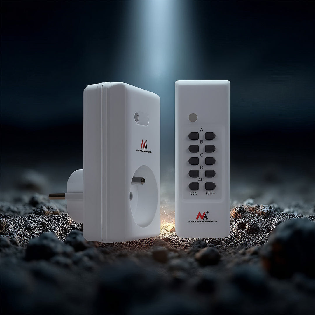 Maclean MCE15 Remote Control Switch Socket with batteries - EU plug