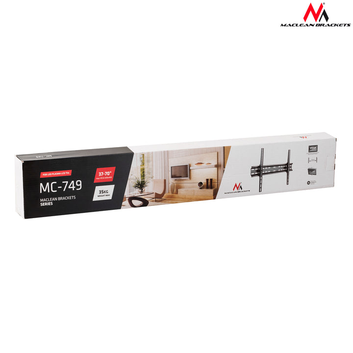 Maclean MC-749 TV Mount Wall Bracket Holder Slim Vesa 37" - 70" 35kg LCD LED Plasma