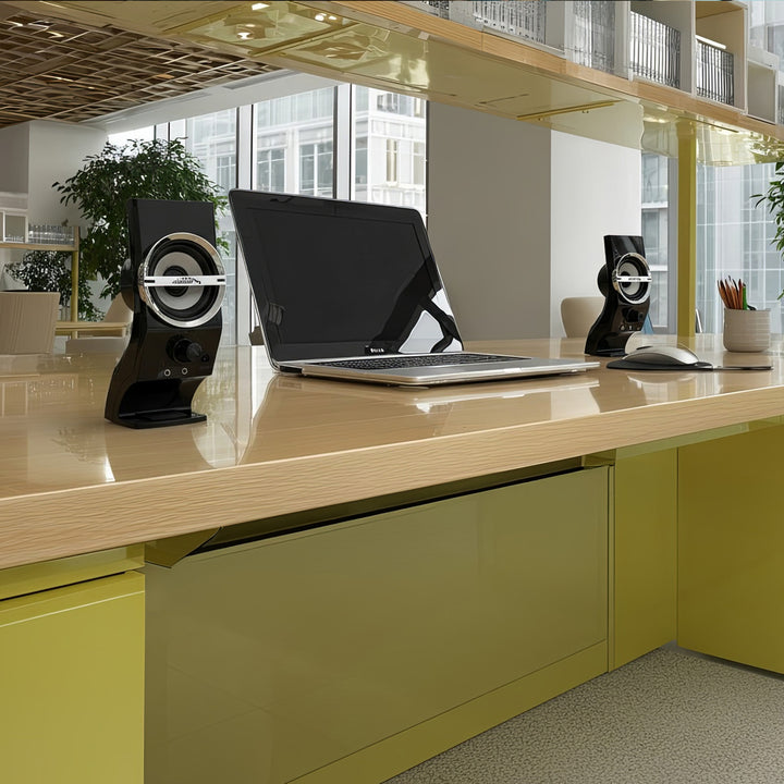 Cainteoirí Steirió Ríomhaire Audiocore AC805 do ríomhaire glúine, 2.0 Córas Steirió, USB Powered, 6W RMS Power