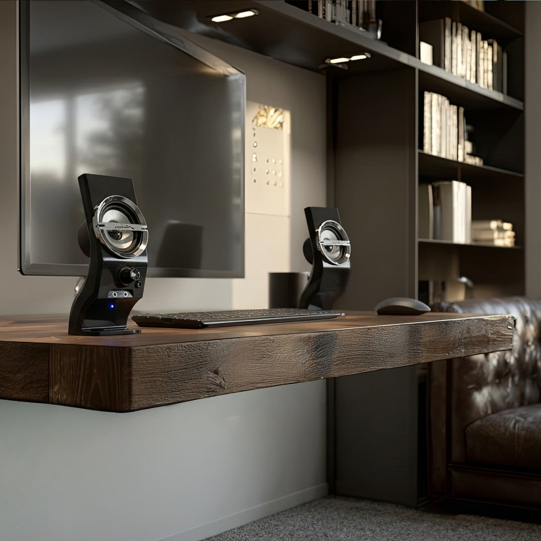 Cainteoirí Steirió Ríomhaire Audiocore AC805 do ríomhaire glúine, 2.0 Córas Steirió, USB Powered, 6W RMS Power