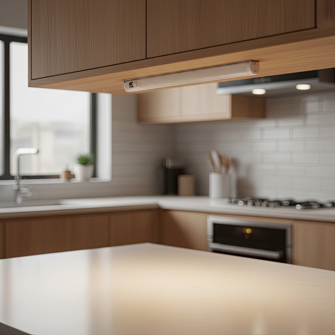 Maclean Energy MCE166 Under Shelf LED Light with PIR Motion Sensor Battery Powered Wireless