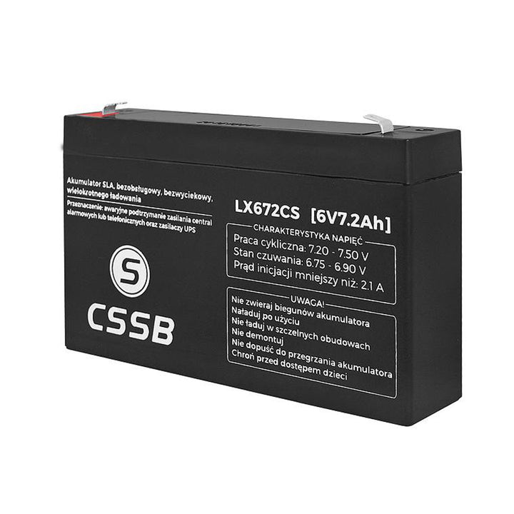 Glóthach Akku 6V 7,2Ah CSSB