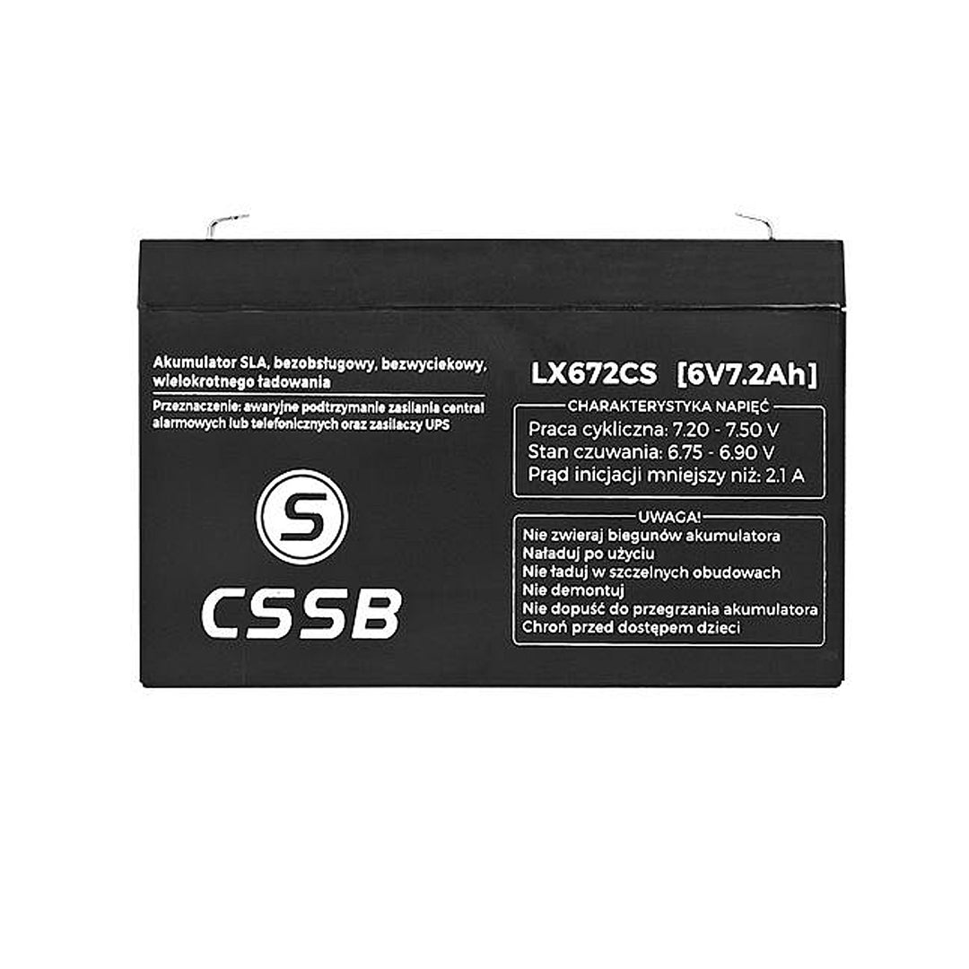 Glóthach Akku 6V 7,2Ah CSSB