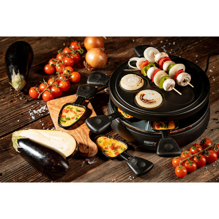 CR 6606 Camry 1200 Watt Electric Raclette Grill Toasting and Baking