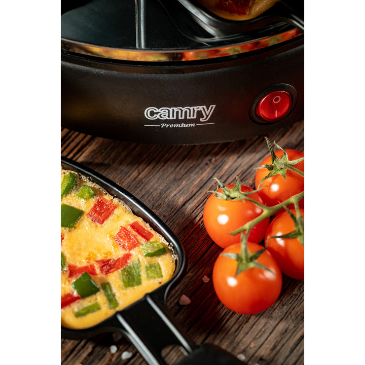 CR 6606 Camry 1200 Watt Electric Raclette Grill Toasting and Baking