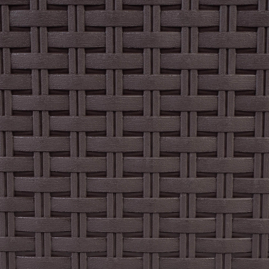 Curver 209906 Storage Unit with Drawers Curver Rattan Style Chest of Drawer Organiser Closet 4x 14L - Brown
