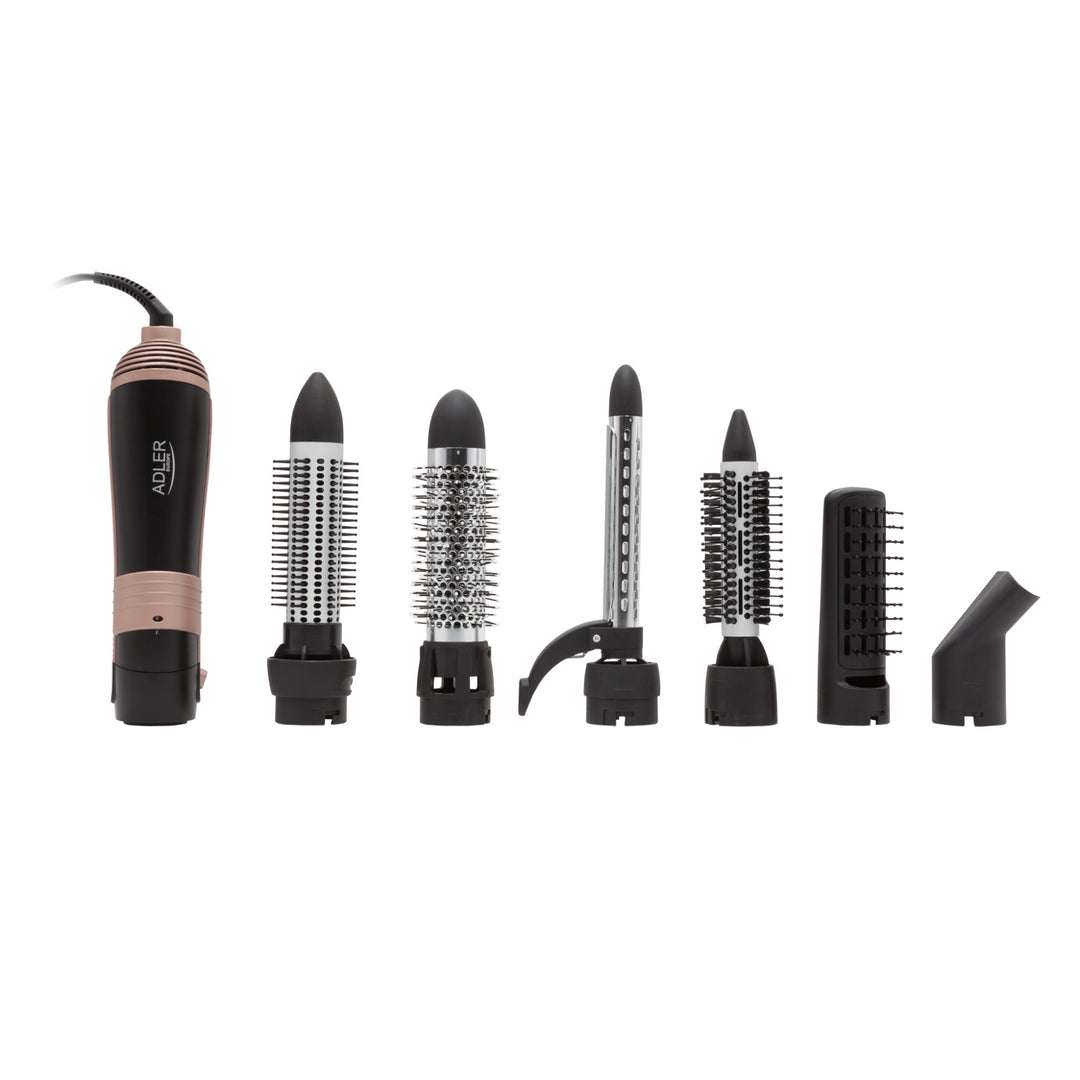 Adler curling-drying iron, multifunctional, 6 attachments, 2 temperature settings, 1000W, AD 2022