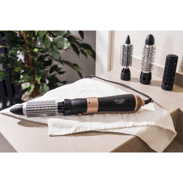 Adler curling-drying iron, multifunctional, 6 attachments, 2 temperature settings, 1000W, AD 2022
