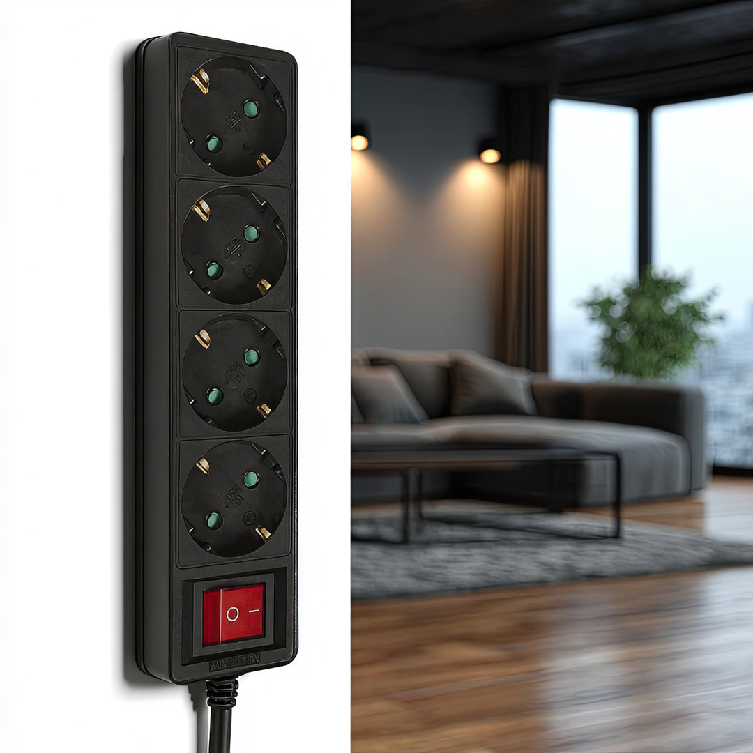 Extension extension cable 4 drawers 5 m German type Maclean MCE194G 3500