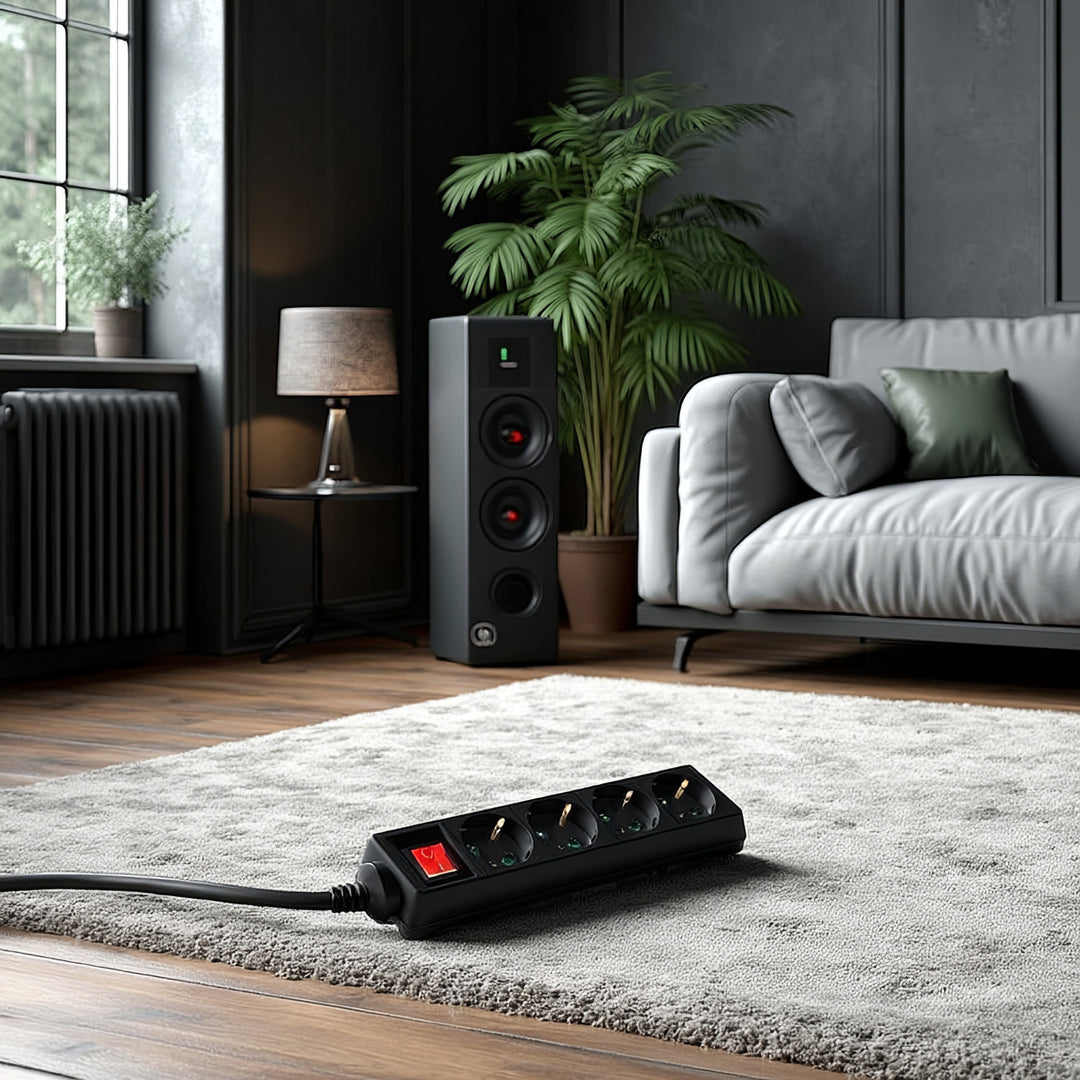 Extension extension cable 4 drawers 5 m German type Maclean MCE194G 3500