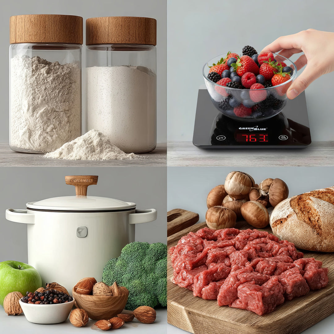 GreenBlue GB171 Digital Kitchen Scale Black  Meals Preparing