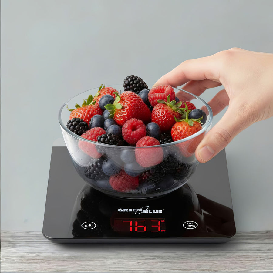 GreenBlue GB171 Digital Kitchen Scale Black  Meals Preparing
