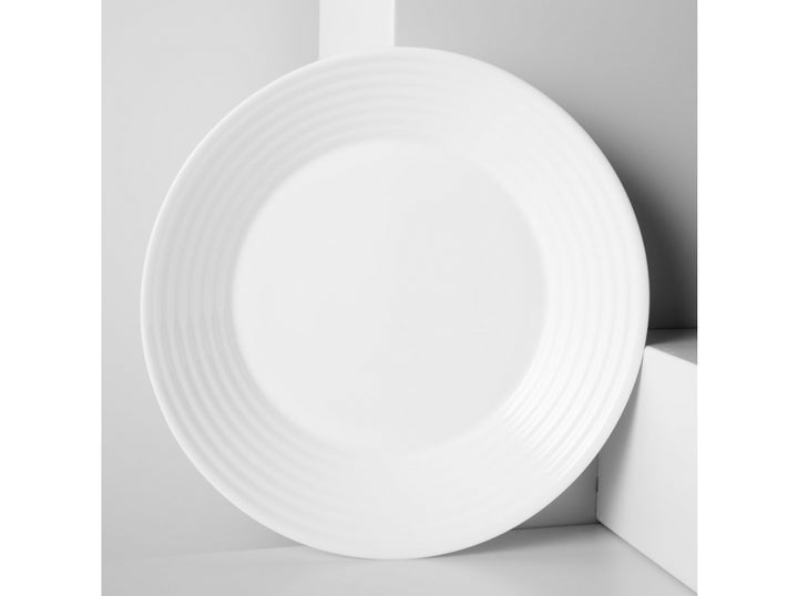 Round Dinner Plate 25cm Luminarc Harena White Tableware