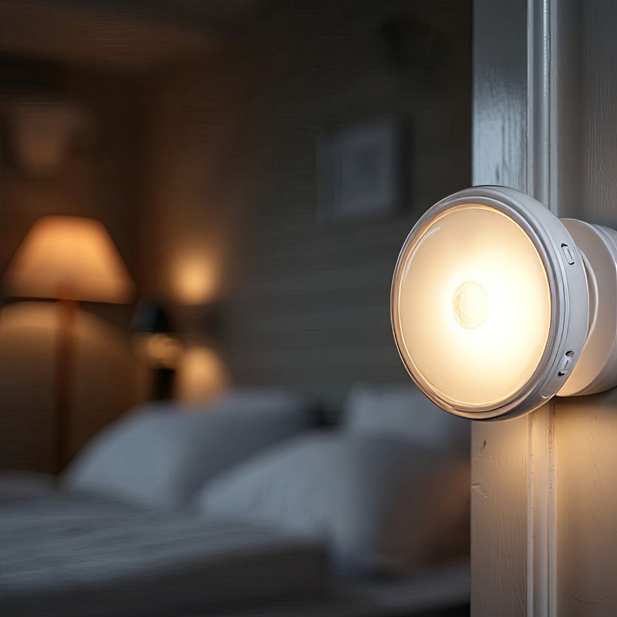 Maclean MCE223 Lamp Motion Sensor Wireless Battery Powered Dusk to Dawn 11 LED Warm Light Magnetic Wireless PIR