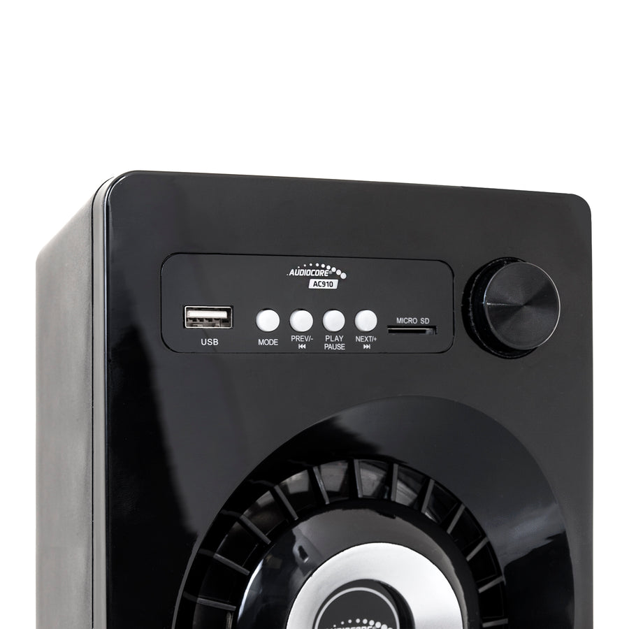 Audiocore AC910 Bluetooth 2.1 Speakers Stereo System Loudspeaker FM Radio, TF Card Input, AUX, USB-Powered