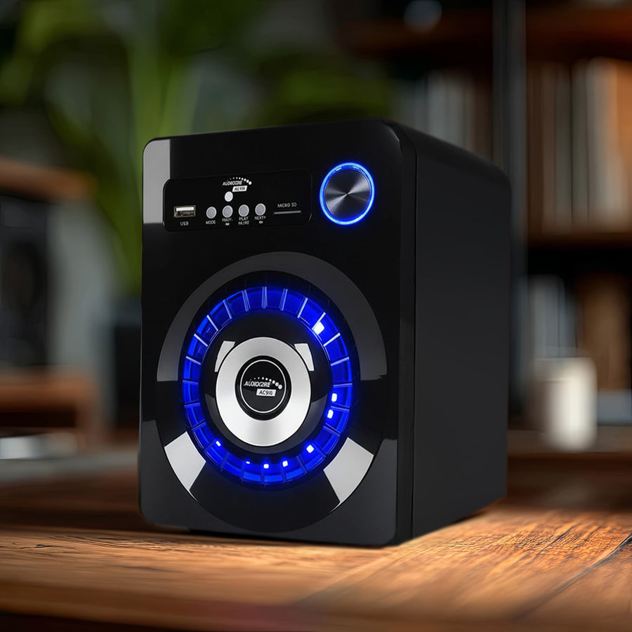 Audiocore AC910 Bluetooth 2.1 Speakers Stereo System Loudspeaker FM Radio, TF Card Input, AUX, USB-Powered