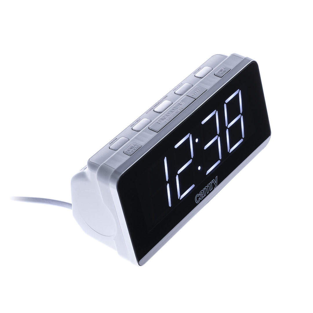 Camry CR 1156 radio alarm clock AM and FM frequency LED display
