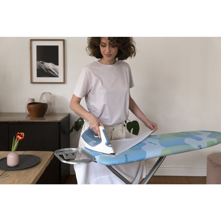 VILEDA PREMIUM 2 in 1 Ironing Board Cover Super Soft and Durability Heat Reflecting Universal Size Protection Against Moving Cover