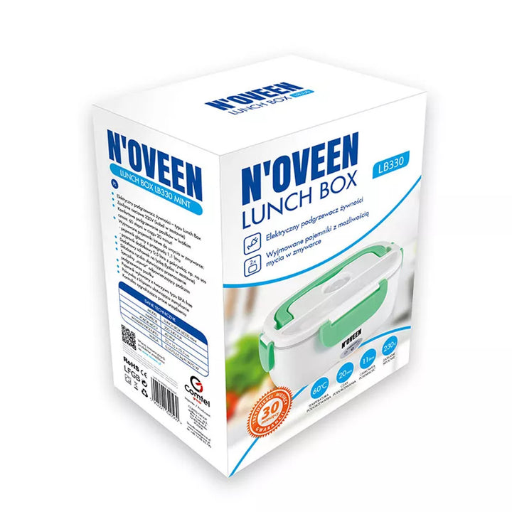 Noveen LB330 Mint-Colored Electric Lunch Box Food Warmer