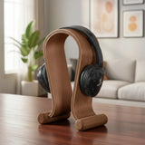 Maclean MC-815W Headphones Stand made of Wood, Colour: Nutbrown