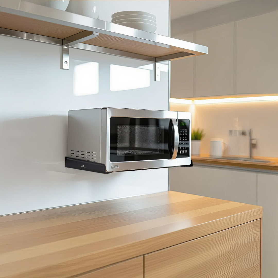 Maclean MC-807 Wall Mounting Handles Brackets Black Up to 35 kg