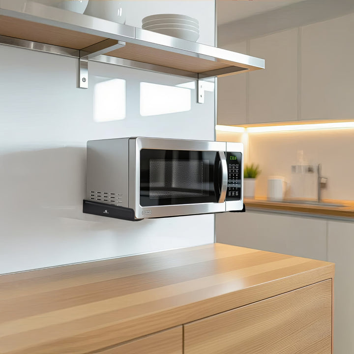 Maclean MC-807 Wall Mounting Handles Brackets Black Up to 35 kg