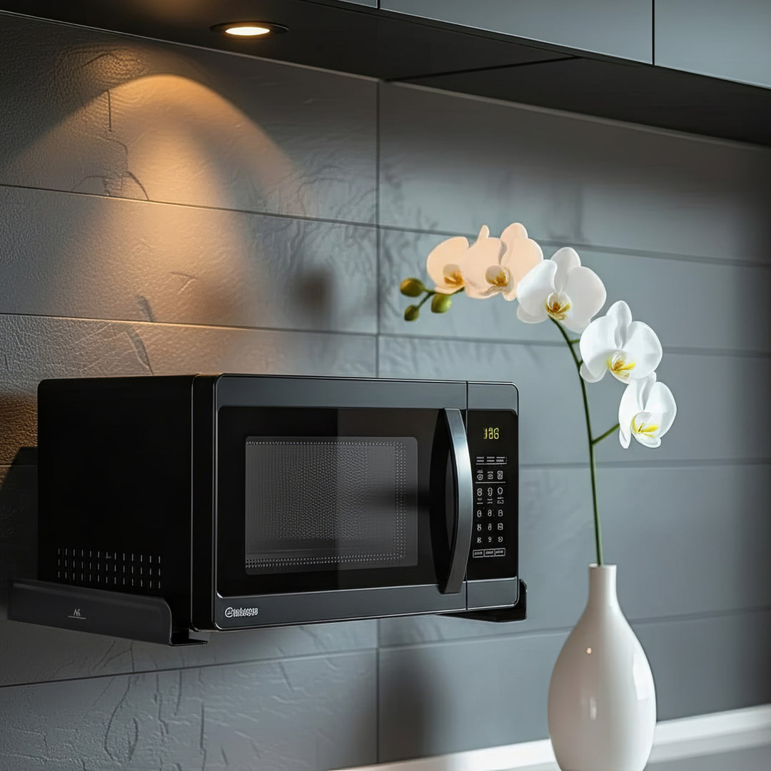 Maclean MC-807 Wall Mounting Handles Brackets Black Up to 35 kg