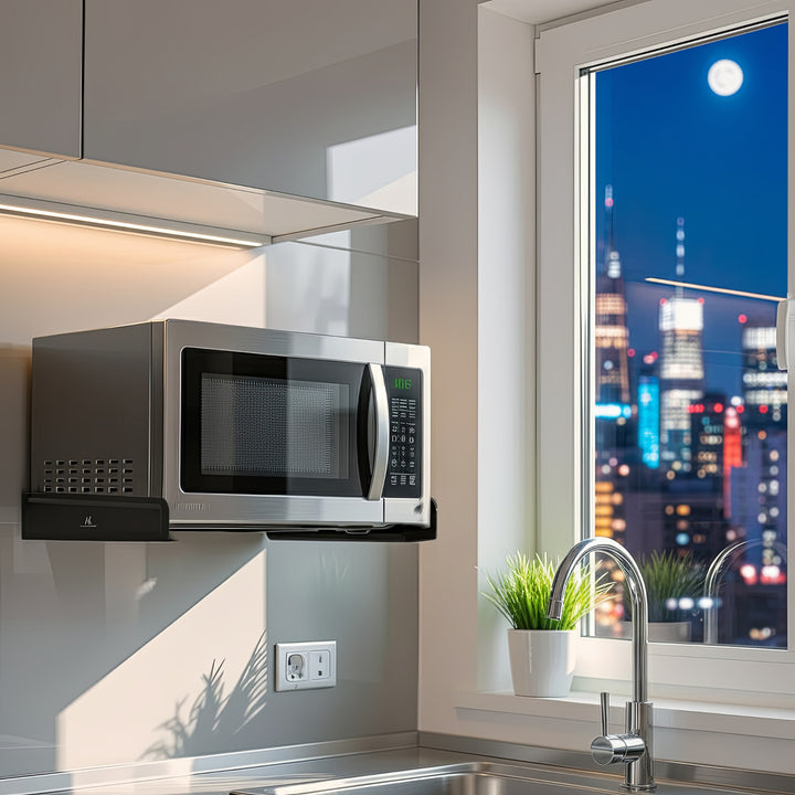 Maclean MC-807 Wall Mounting Handles Brackets Black Up to 35 kg