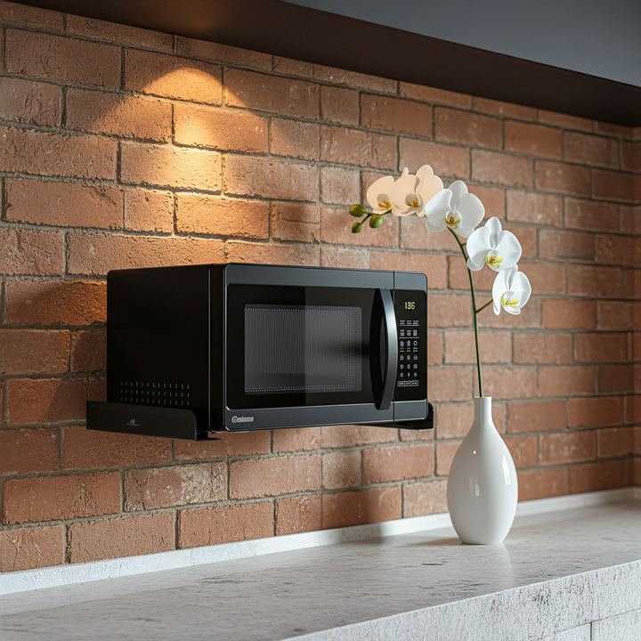 Maclean MC-807 Wall Mounting Handles Brackets Black Up to 35 kg